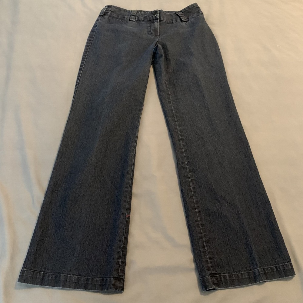 Focus‎ 2000 Jeans Womens 4 Blue Mid Rise Loose Baggy Stretch Denim Pants